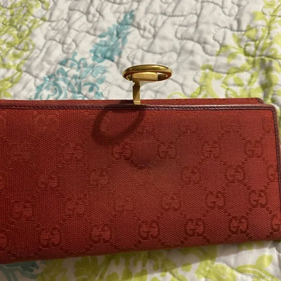 Gucci GG Horsebit Wallet Long Red - Picture 9 of 16
